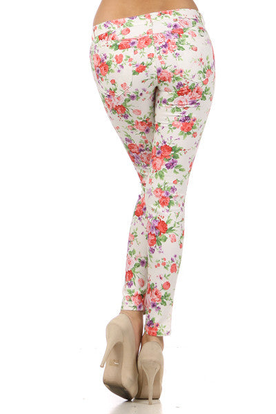 Las Alturas Floral Jeggings – Little L.A.