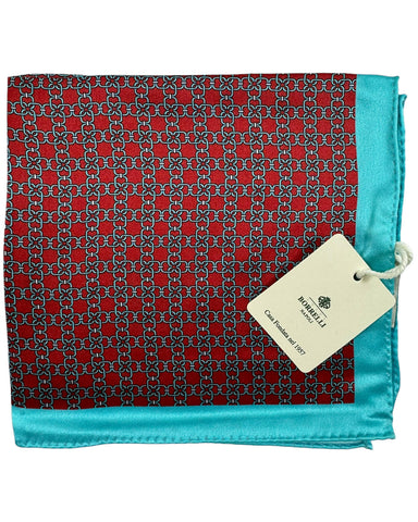 Pocket Squares Borrelli Aqua