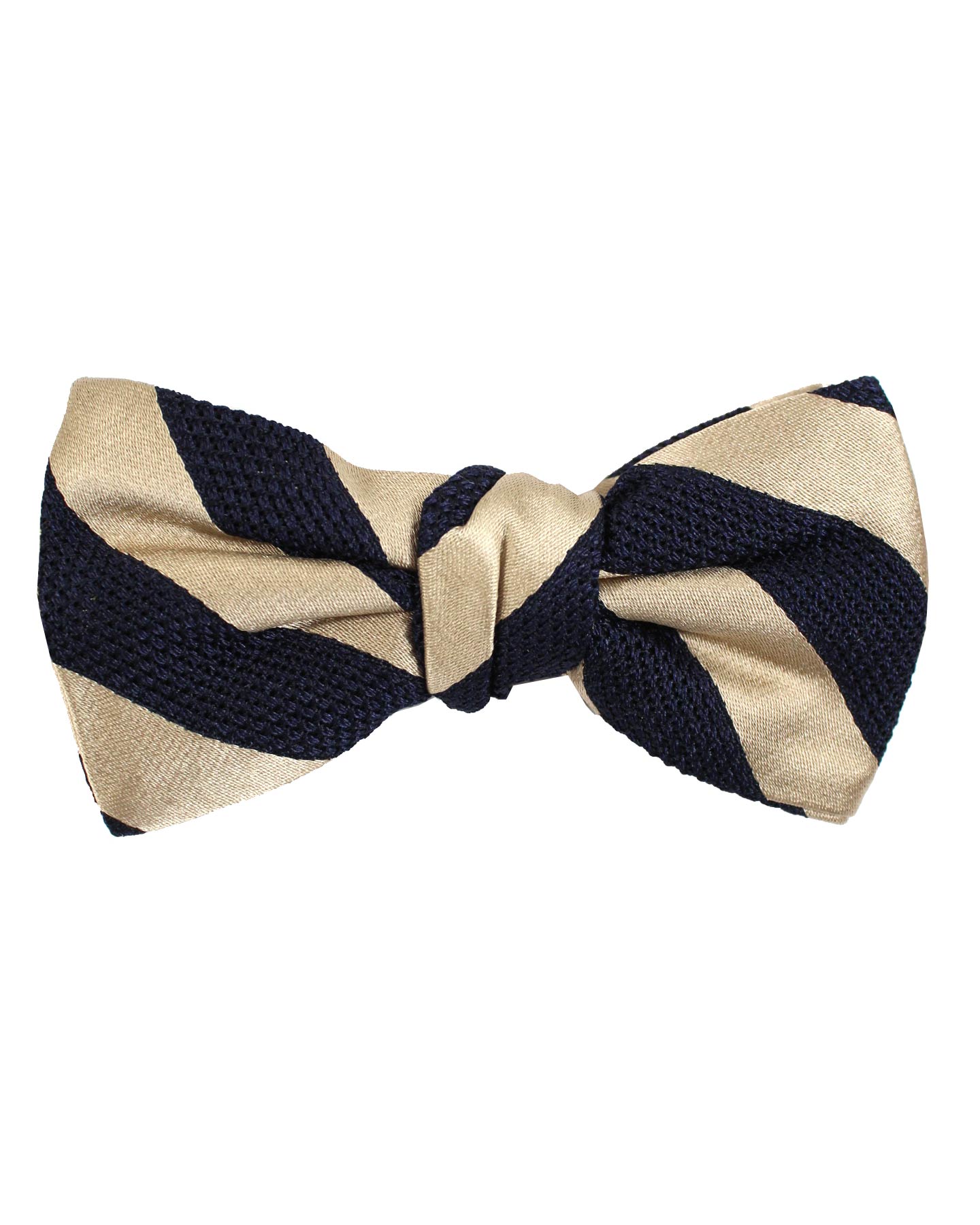 Gucci Bow Tie Navy Silver Stripes Design - Self Tie Bow Tie - Tie