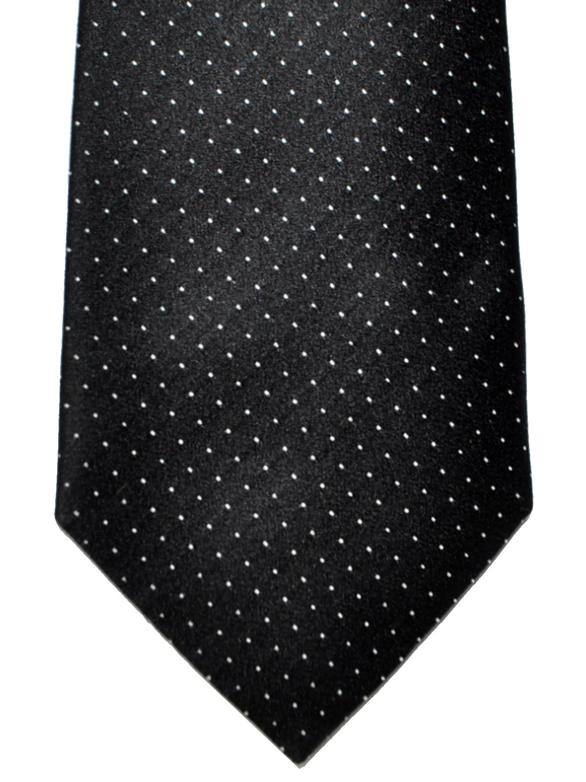 Emporio Armani Tie Black Silver Dots 