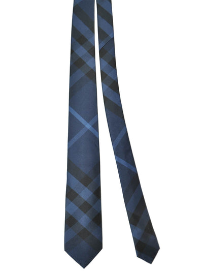 navy burberry tie