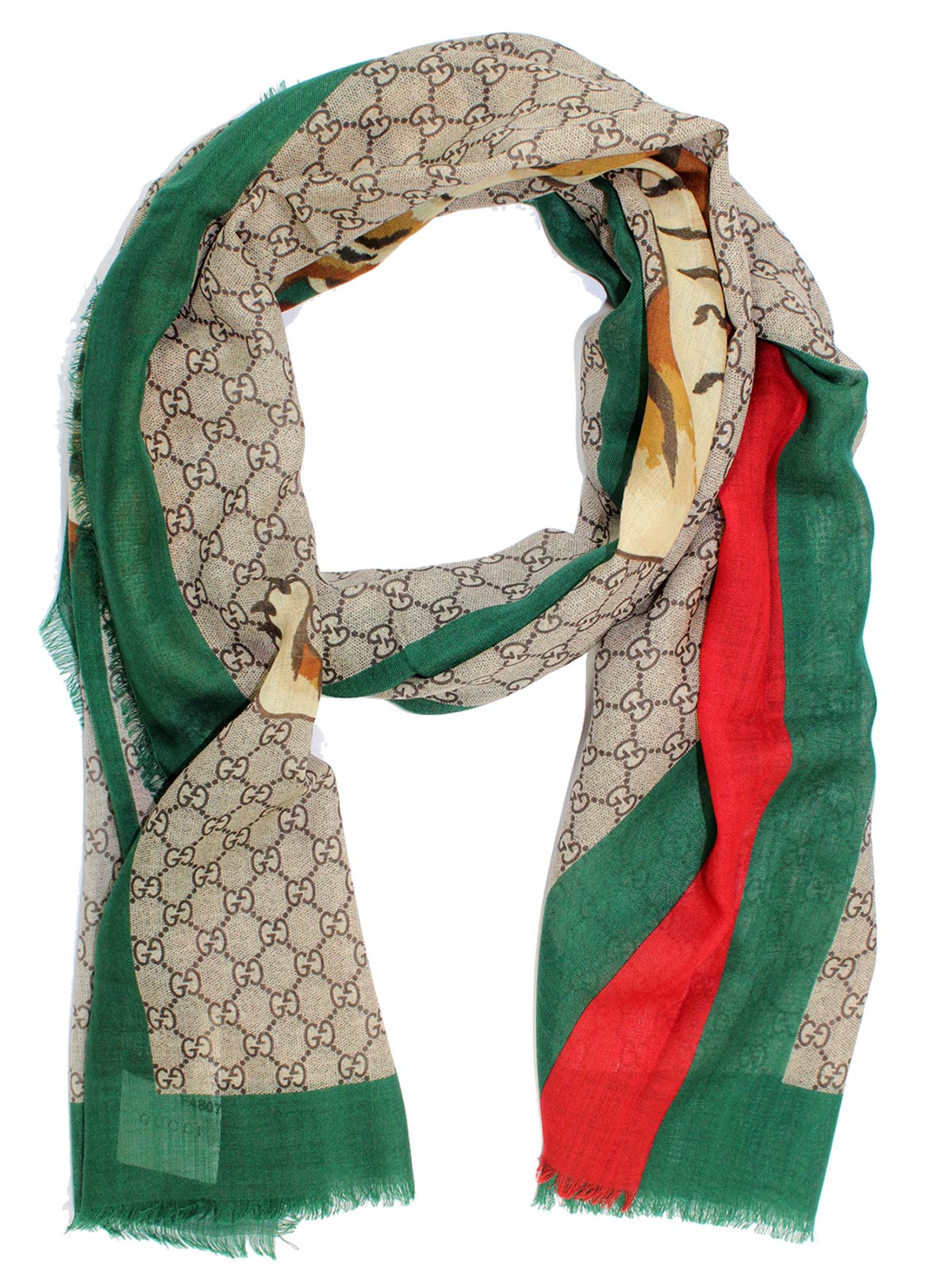 green gucci scarf