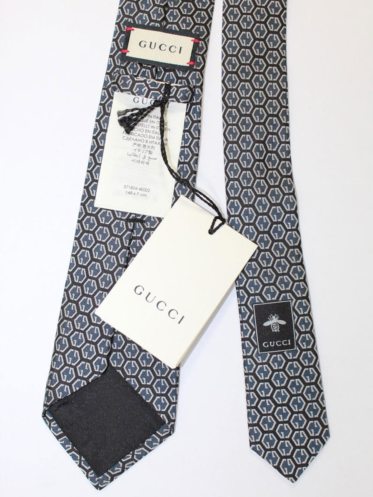 gucci logo tie