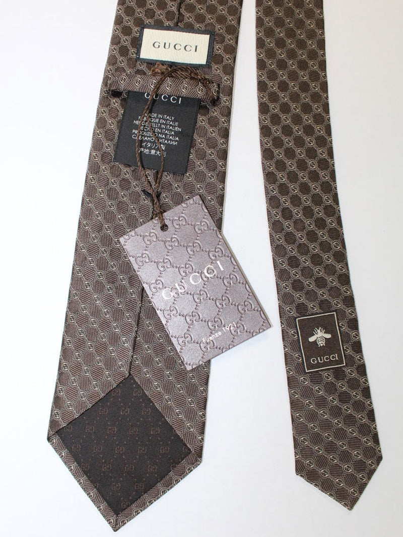 gucci logo tie