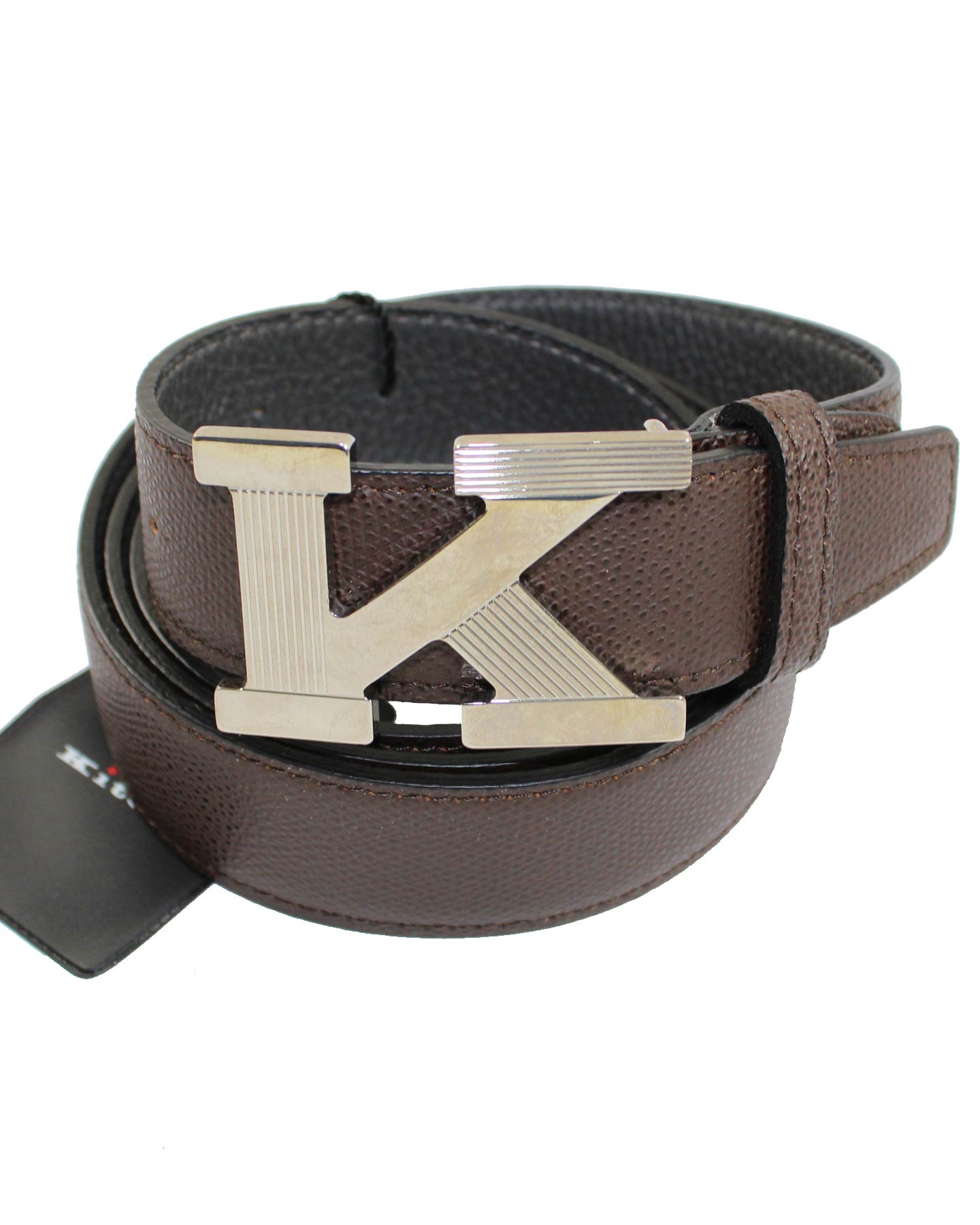 Kiton Men's Narrow Leather Belt