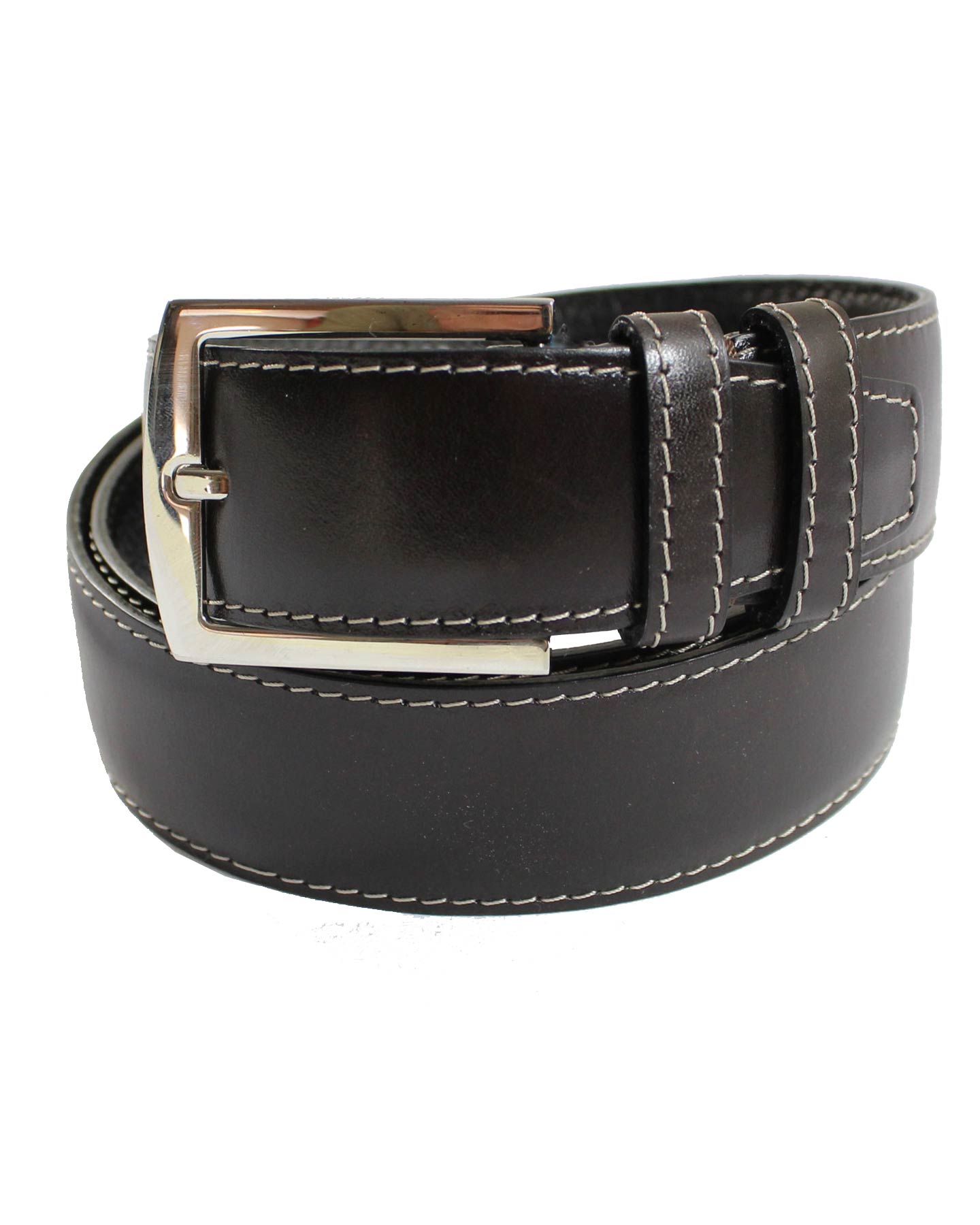 Kiton Belt Brown Grain Leather K Buckle Men Belt 90/ 36