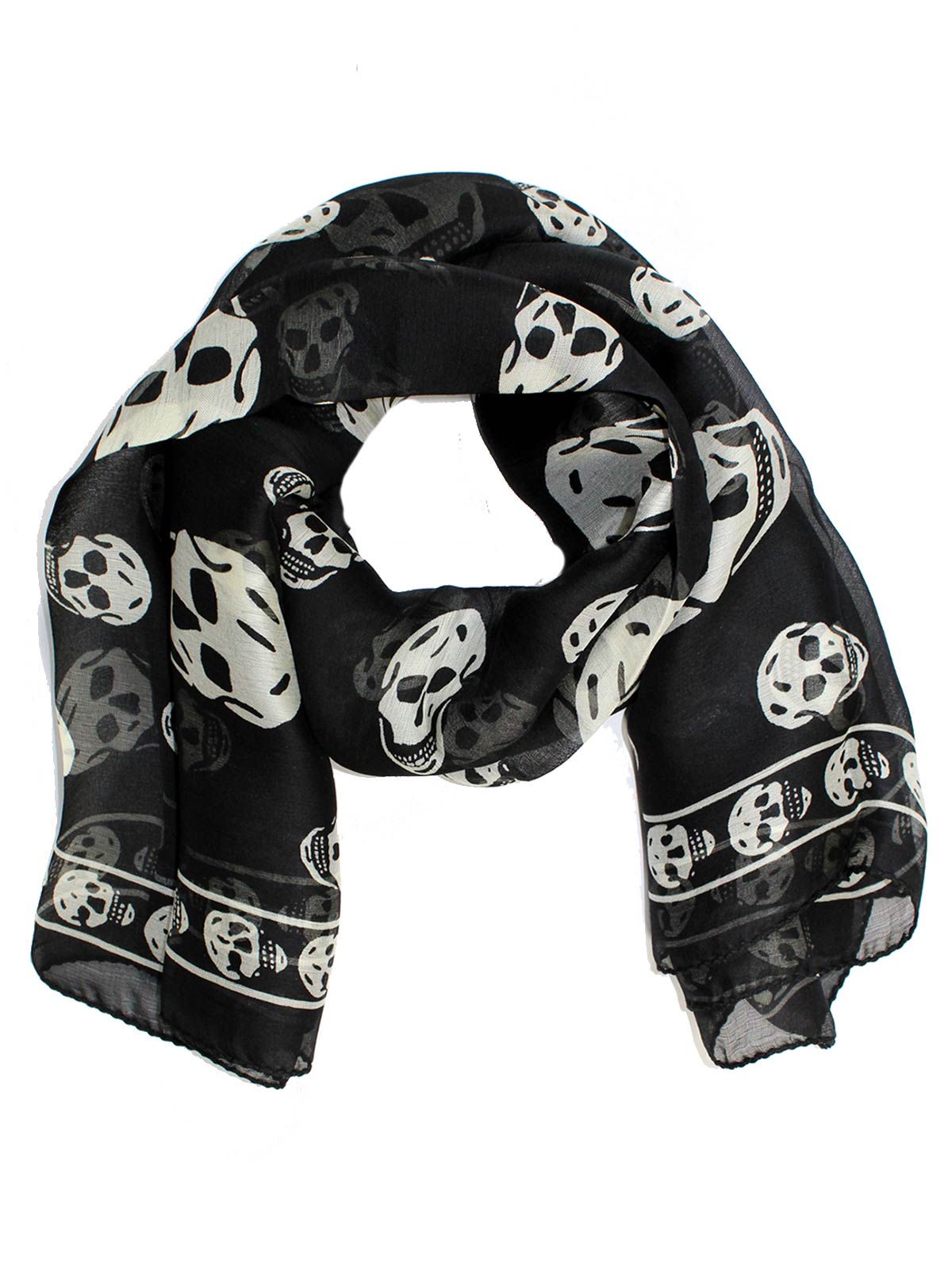 black alexander mcqueen scarf