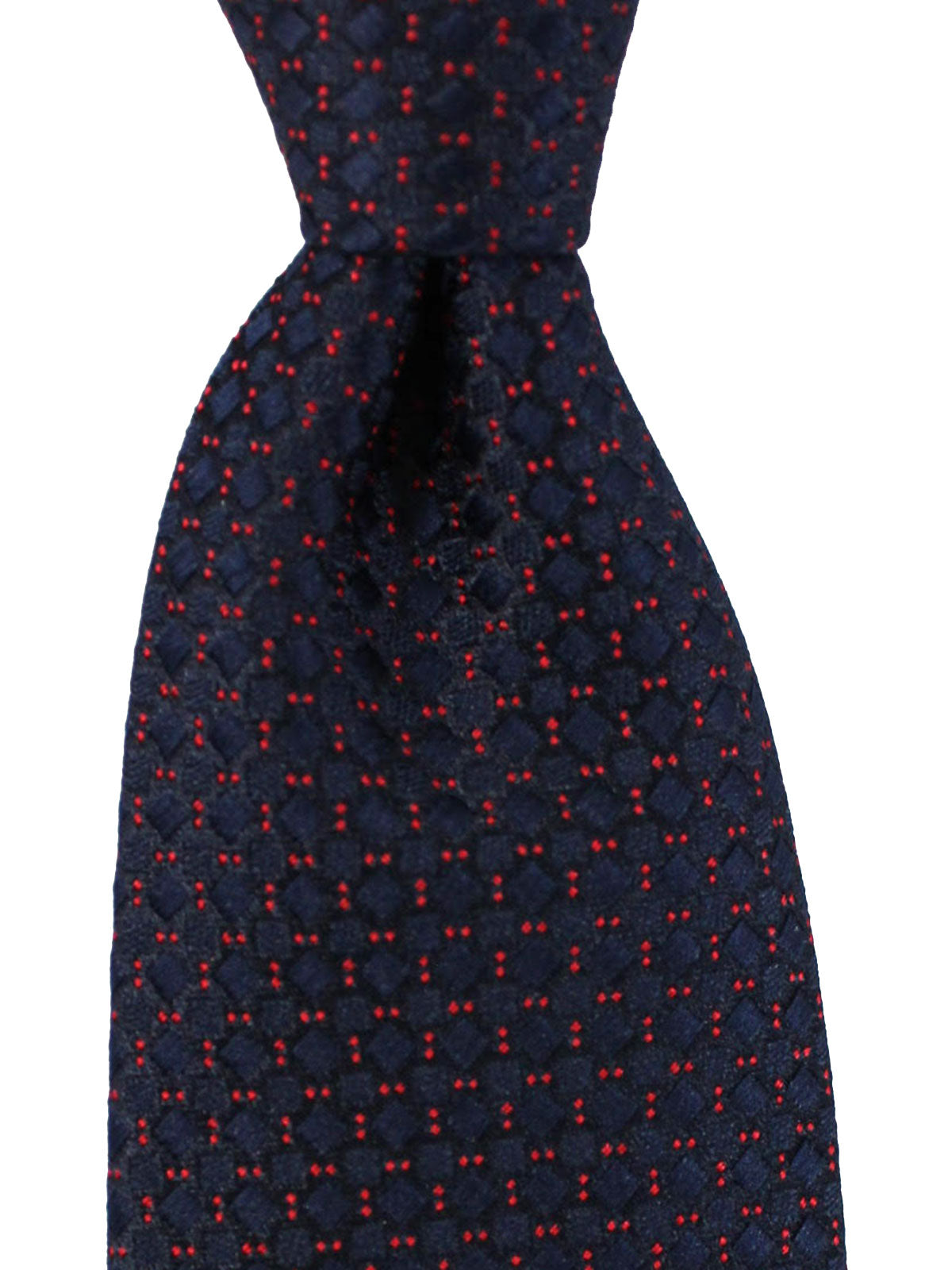 Armani Tie Navy Red Geometric - Tie Deals