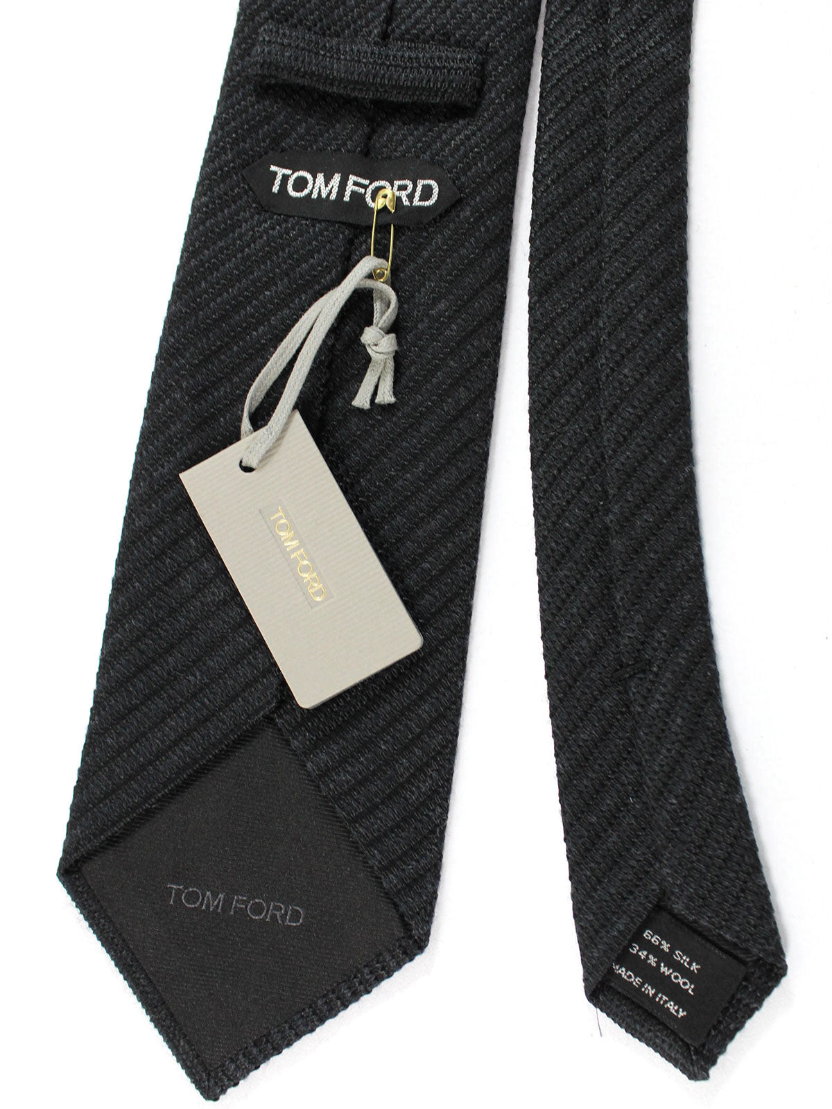 Tom Ford Tie Black Grosgrain - Tie Deals