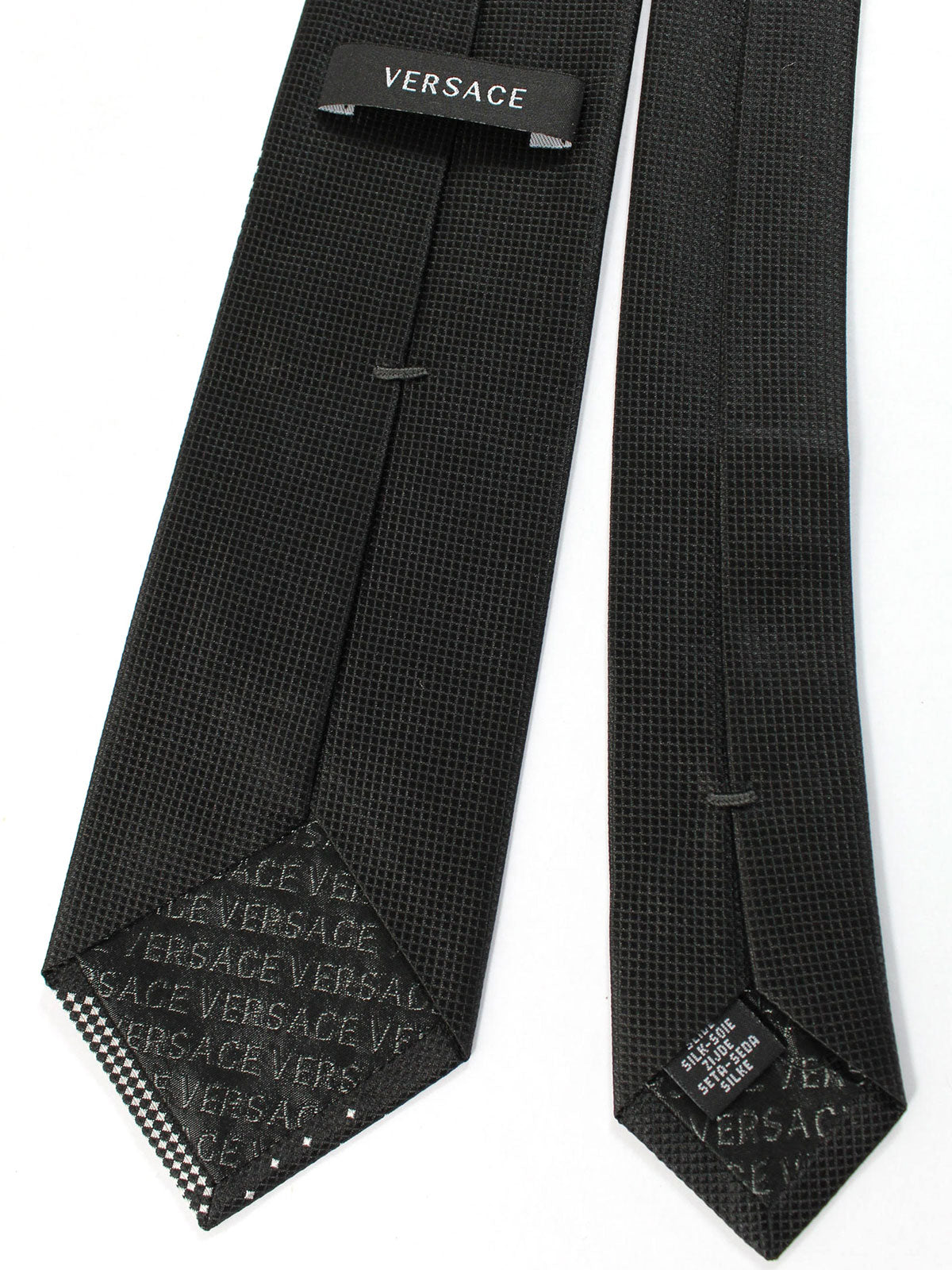 versace tie black