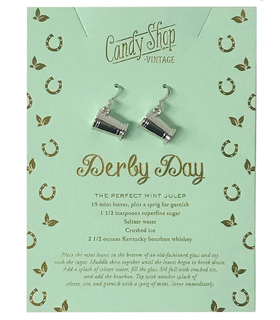 Derby Day Mint Julep Earrings