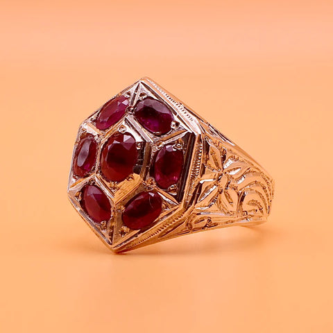 yaqoot ring ruby silver ring خاتم ياقوت