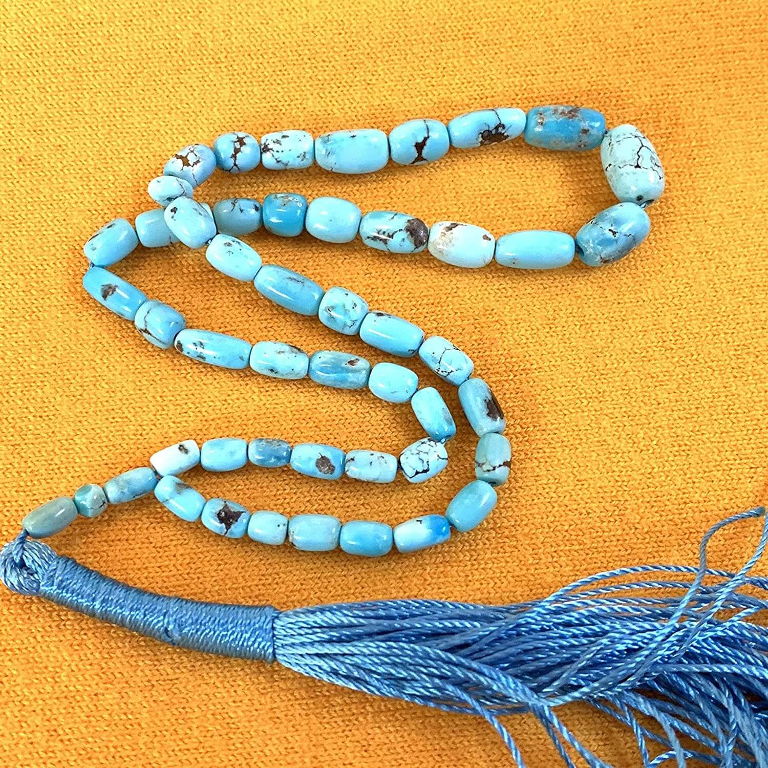 orange turquoise beads