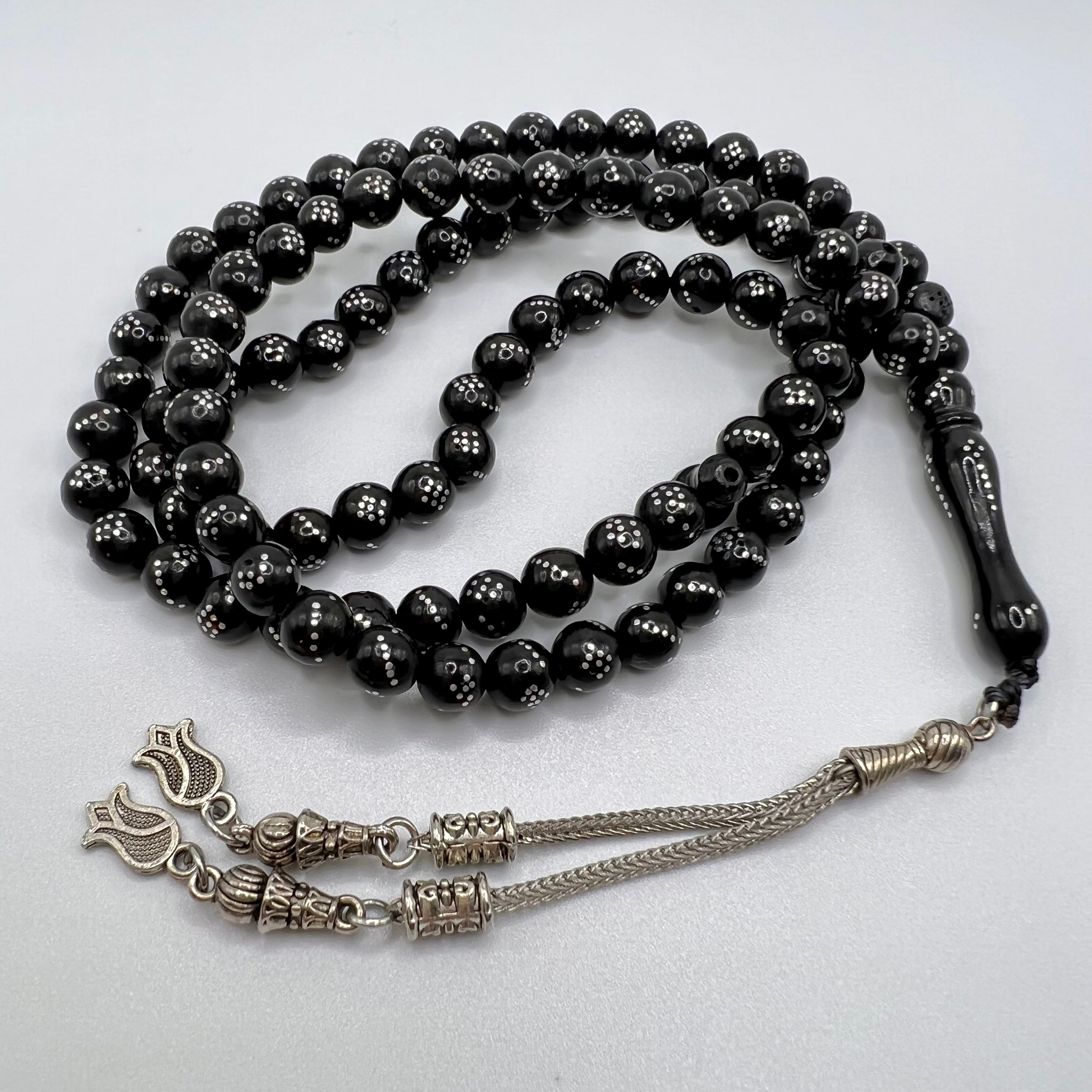 Round Yusur Tasbih 99 Beads - مسبحة يسر مرجان⁩