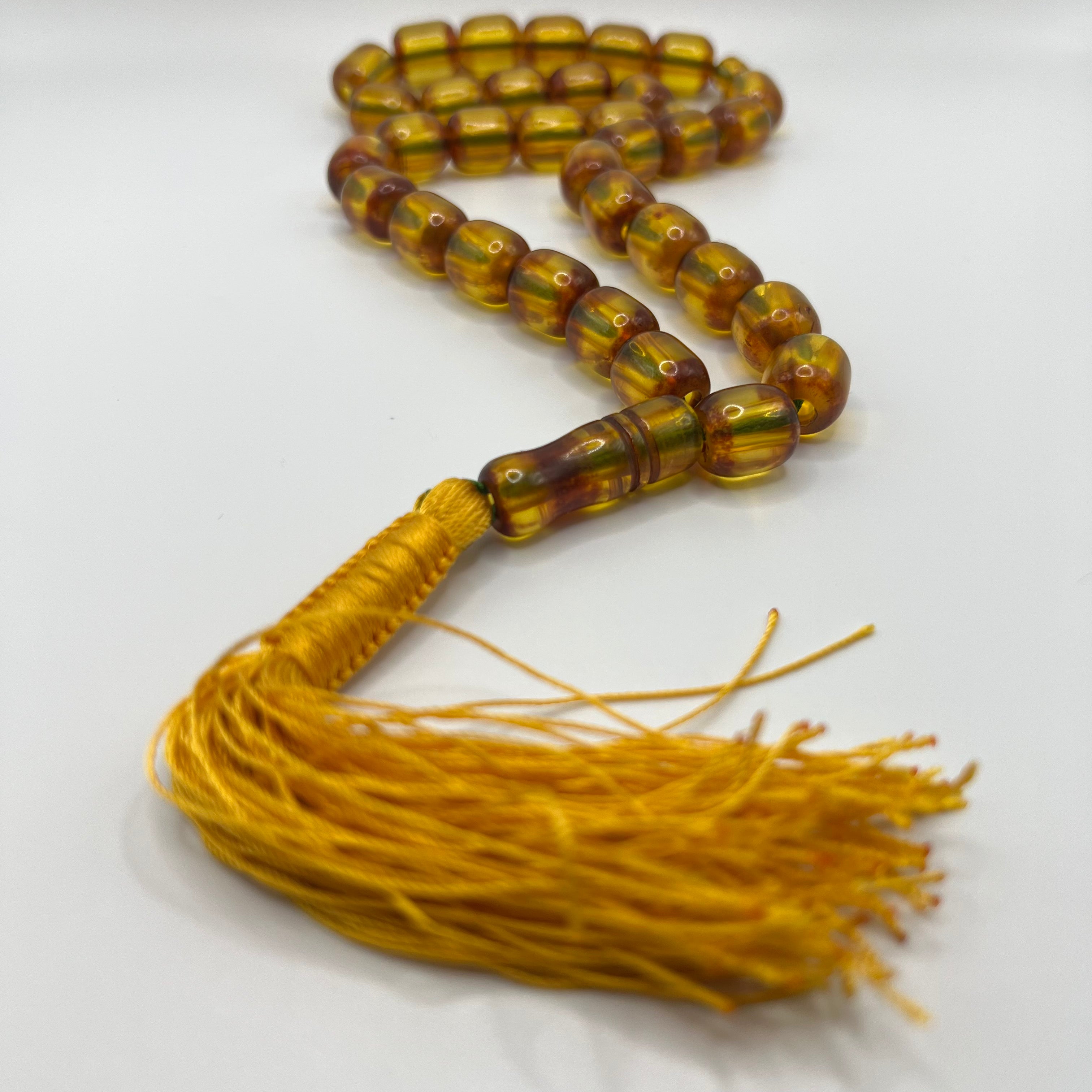 Honey Sandalos Bakelite Tasbih | سندلس بكلايت عسلي