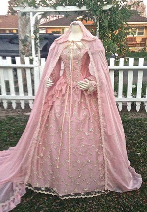 pink medieval dress Big sale - OFF 63%