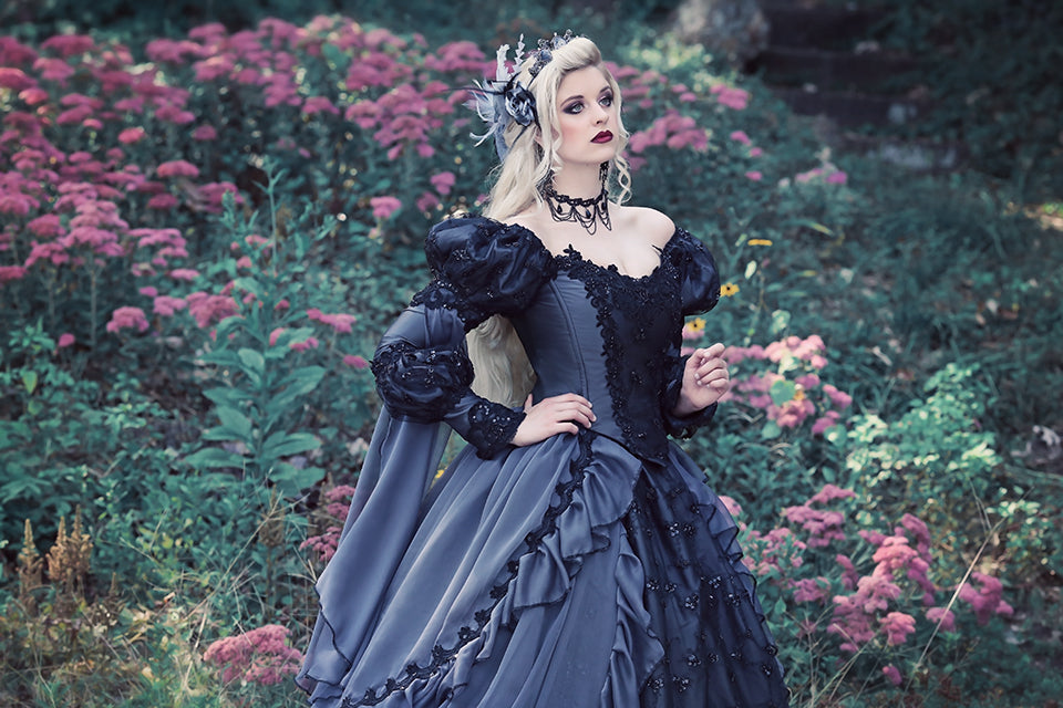 Gothic Dark Colors Sleeping Beauty Gowns – Romantic Threads