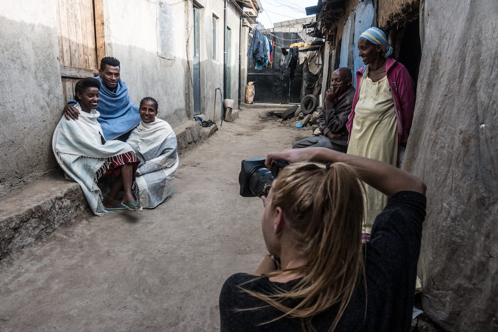 photography of an ethiopian family