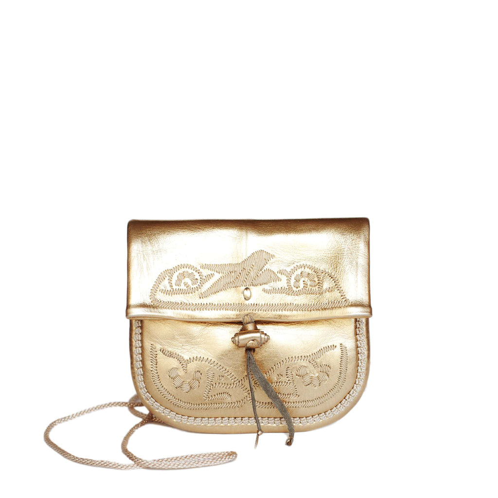 gold mini bag