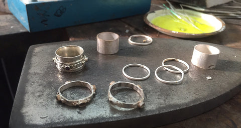 Kiva Store | Artisan Jewelry Sterling Silver Spinner Ring - Knots