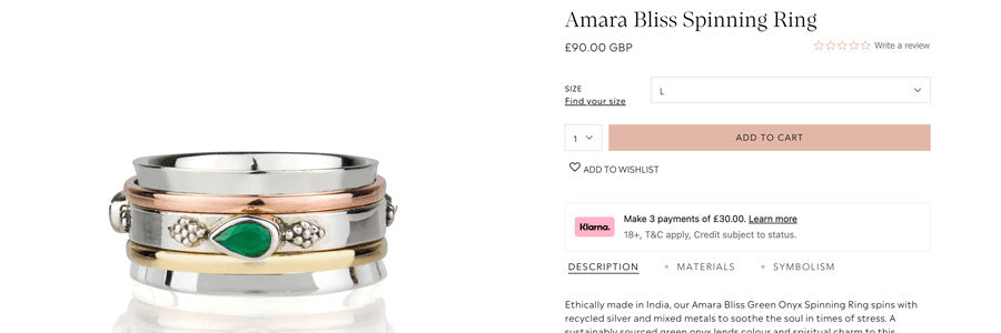 Amara Bliss Spinning Ring