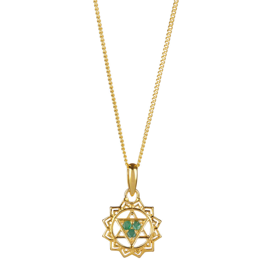 gold chakra necklace