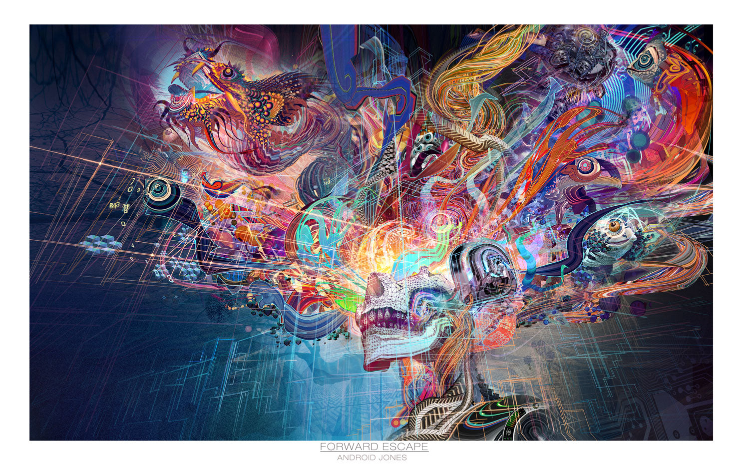 Custom Print- Forward Escape Grid Edition on Paper- 30" x 18.947" AP