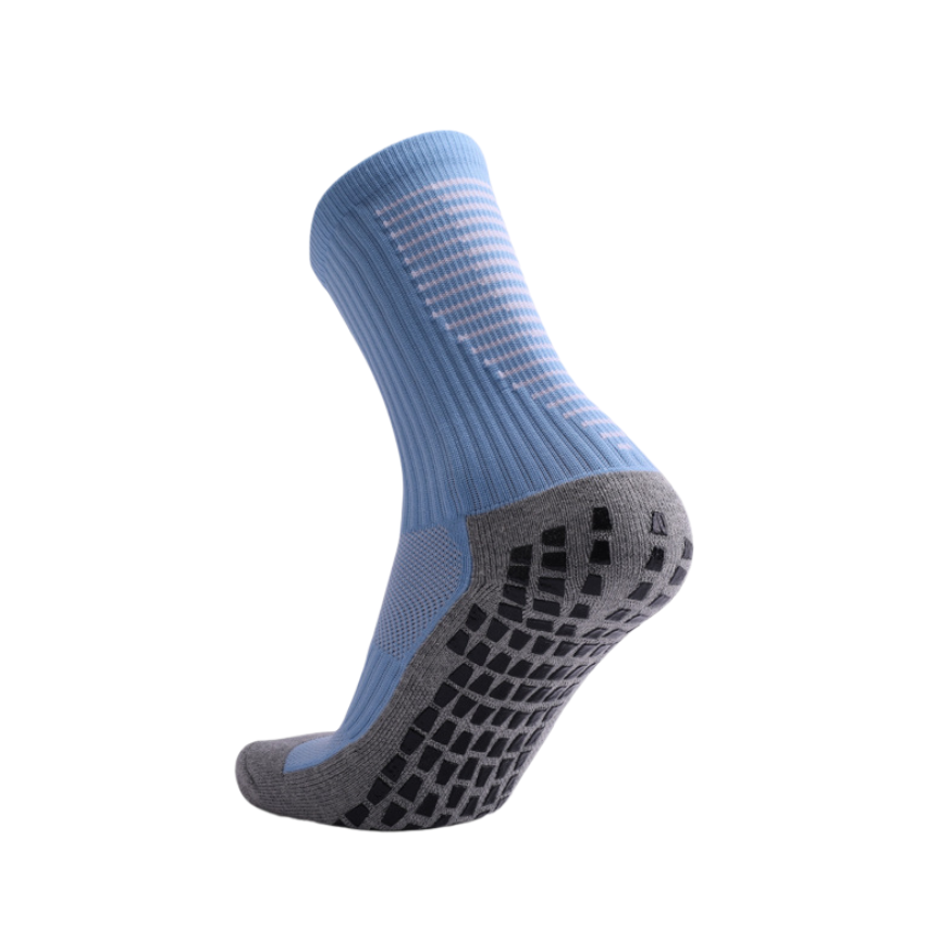 3 Pack Men's Sky Blue Football Socks with Grip - Fourmint– FOURMINT