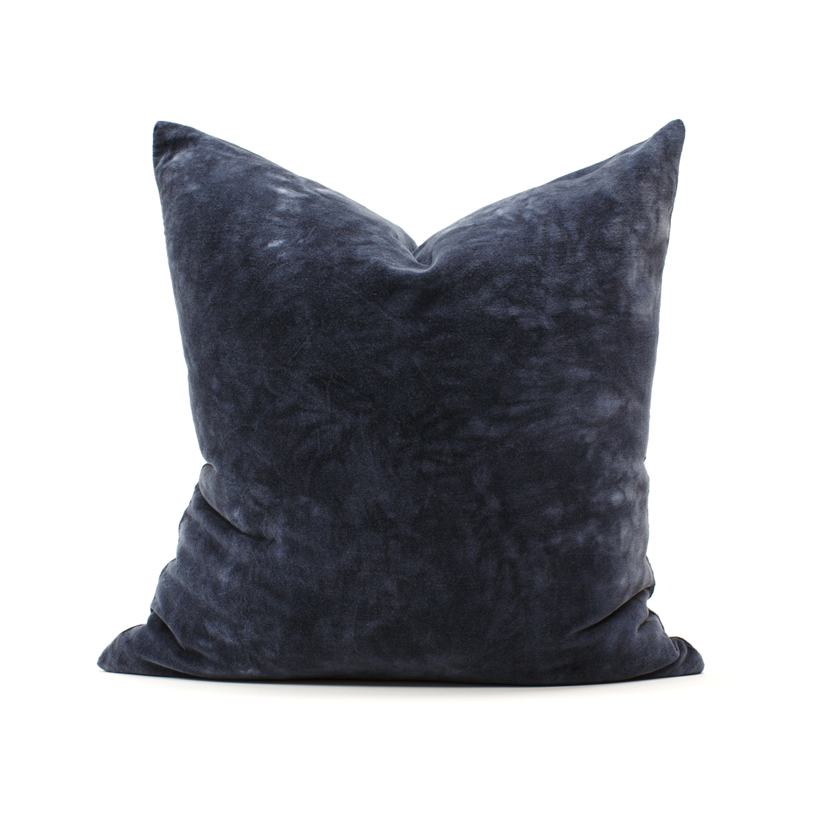 Crumpled Velvet Pillow in Mouse Grey