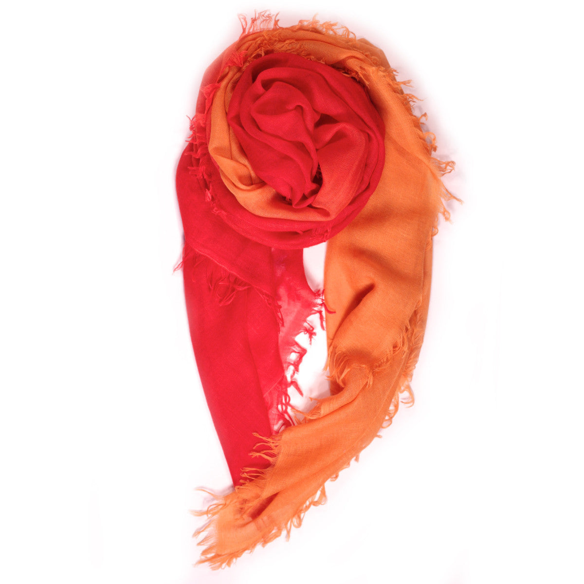 orange cashmere scarf