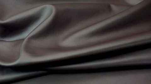 A Close-Up View of Premium Top Grain Italian Nappa Dark Chocolate Leather