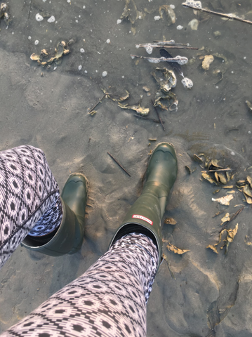 Fossil hunting on the beach in our XTRATUF Deck Boots