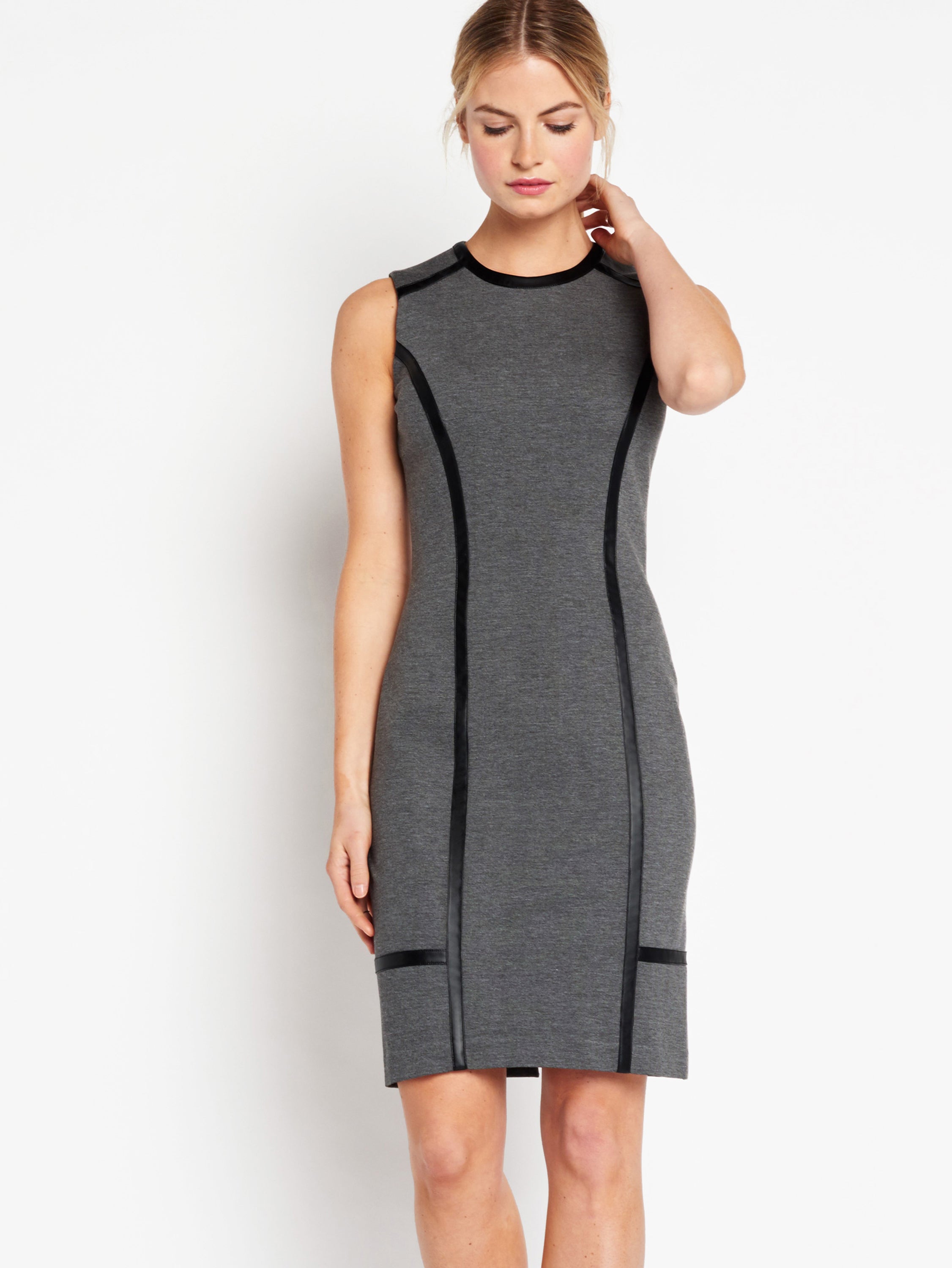 charcoal grey casual dress