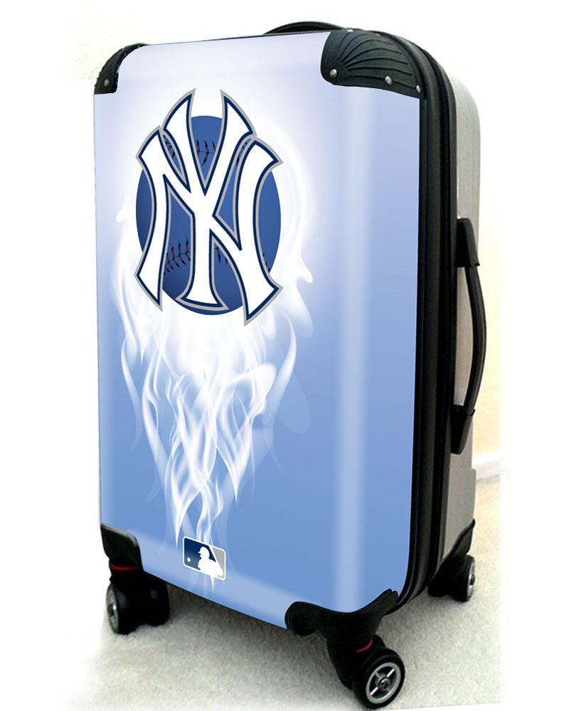 New York Yankees, 21&quot; Clear Poly Carry-On Luggage by Kaybull #NYY8 – OBM Distribution, Inc.