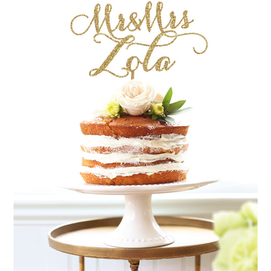 Wedding Cake Topper - Mr & Mrs Personalized Date - Fast Shipping! –  VividEditions