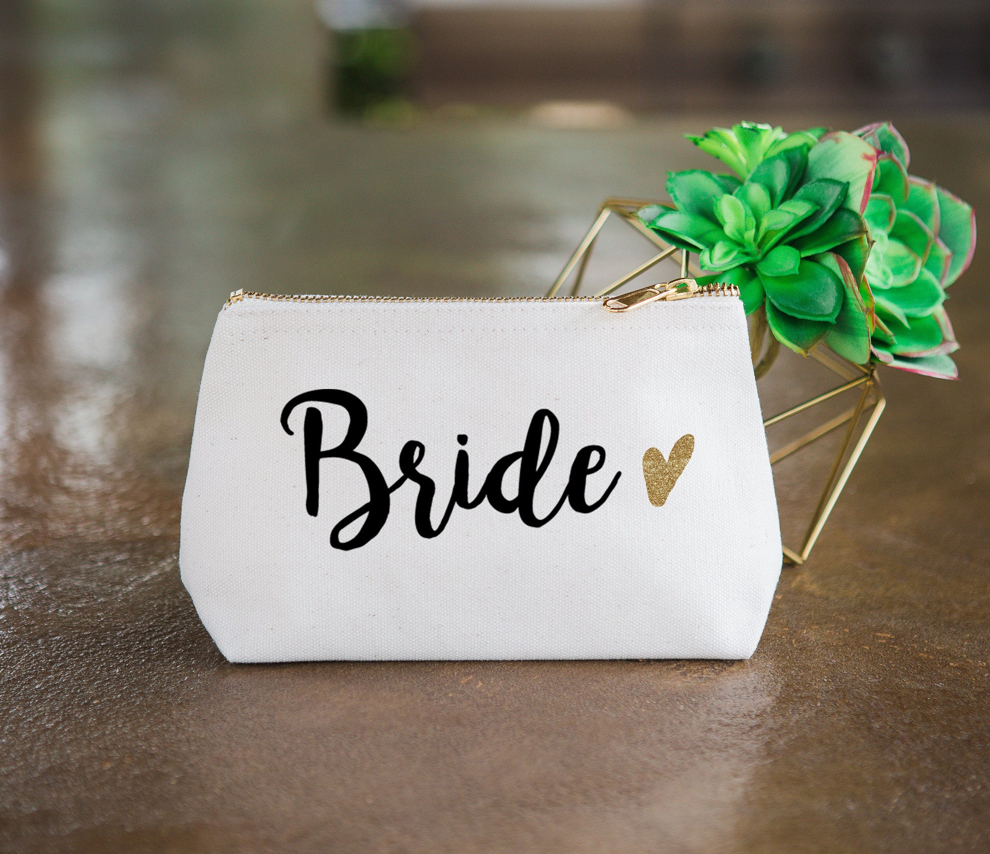 Wedding Bride Makeup Bag Portable Linen Cosmetic Bags Party - Temu