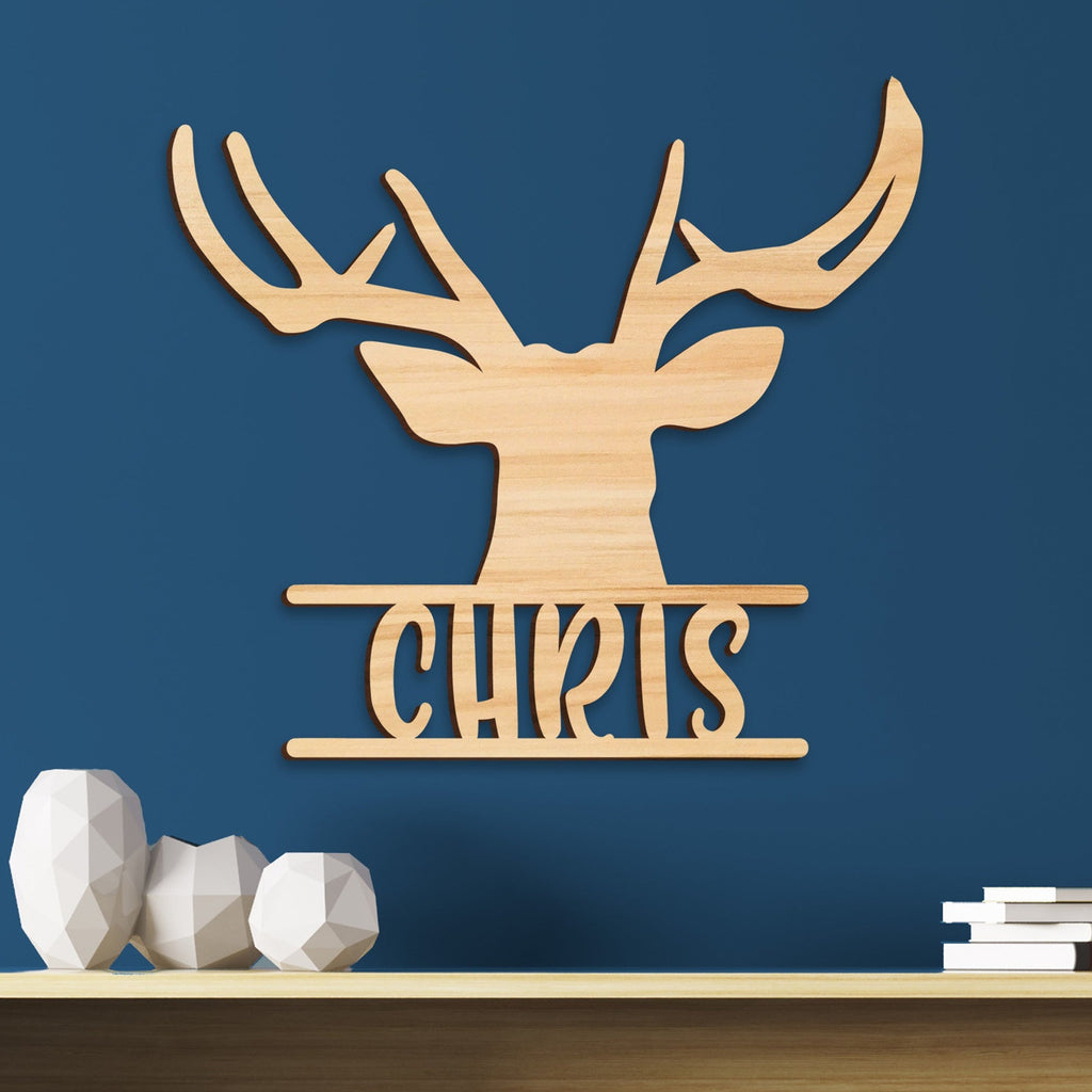 Deer Hunting Nursery Name Sign Kids Room Decor Z Create Design