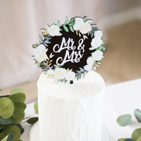 Wedding Cake Toppers Personalized In Glitter Or Wood Z Create Design