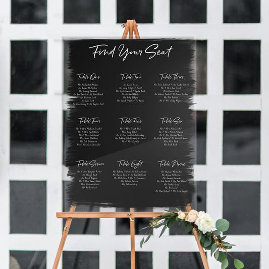 Seating Chart Wedding Signs – Z Create Design