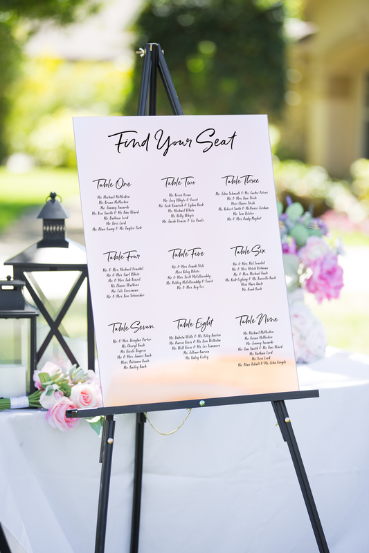 Please Find Your Seat Wall Decal - Wedding, Seating Charts, Event Planning