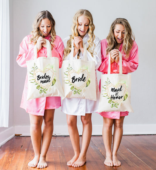 Totes a Bridesmaid Bridal Party Canvas Tote Bags – Rich Design Co