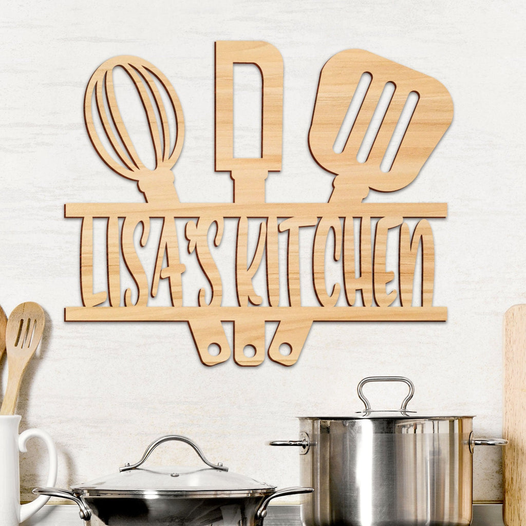 Kitchen Wall Decor Personalized Name