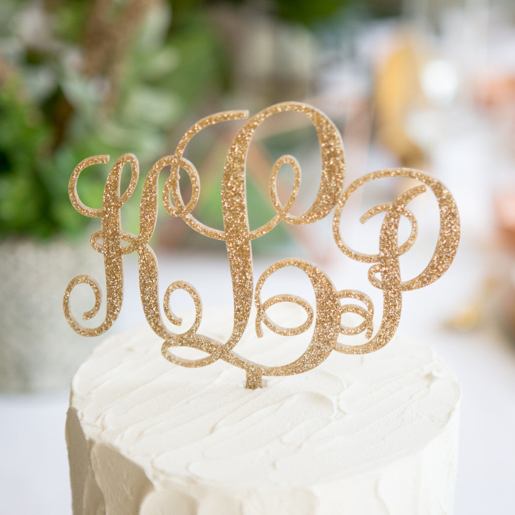 Monogram Cake Topper Z Create Design