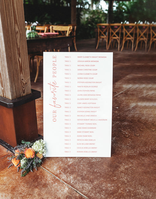 Seating Chart Wedding Signs – Z Create Design