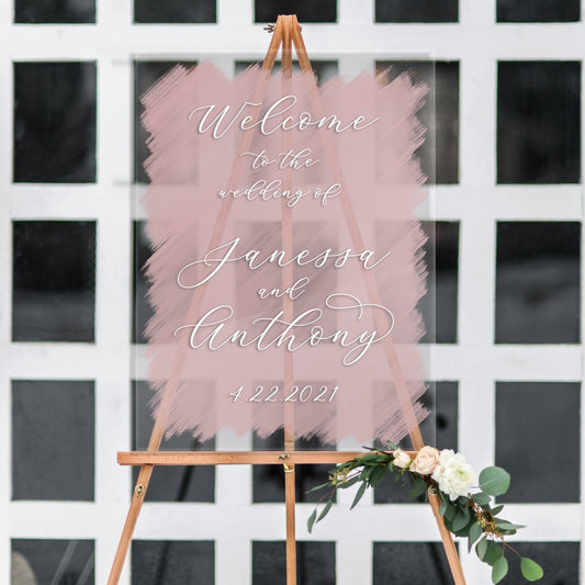 Personalized Clear Acrylic Wedding Guestbook – Z Create Design
