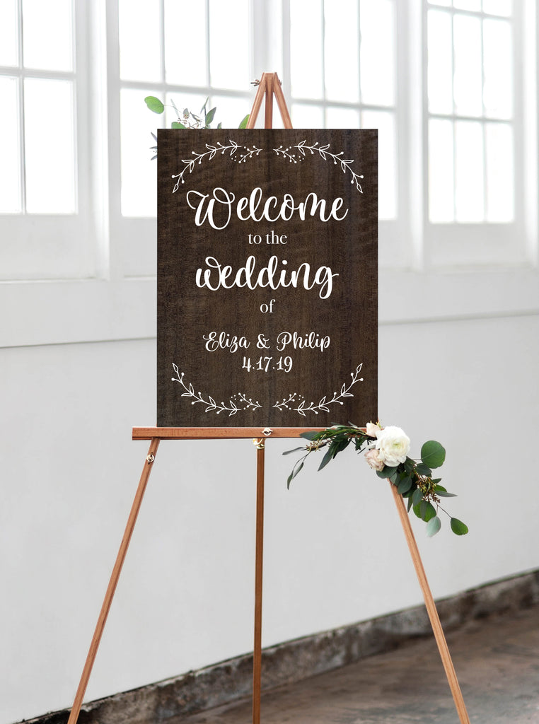 Wood Wedding Sign Wedding Welcome Sign Rustic Wedding Etsy