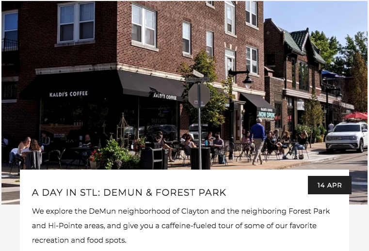 A Day in STL: DeMun & Forest Park | Kaldi's Coffee Blog