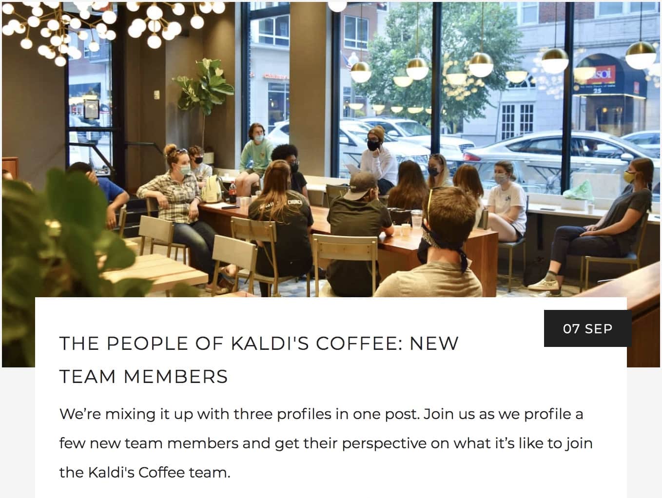 The People of Kaldi's Coffee: New Team Members | Kaldi's Coffee Blog