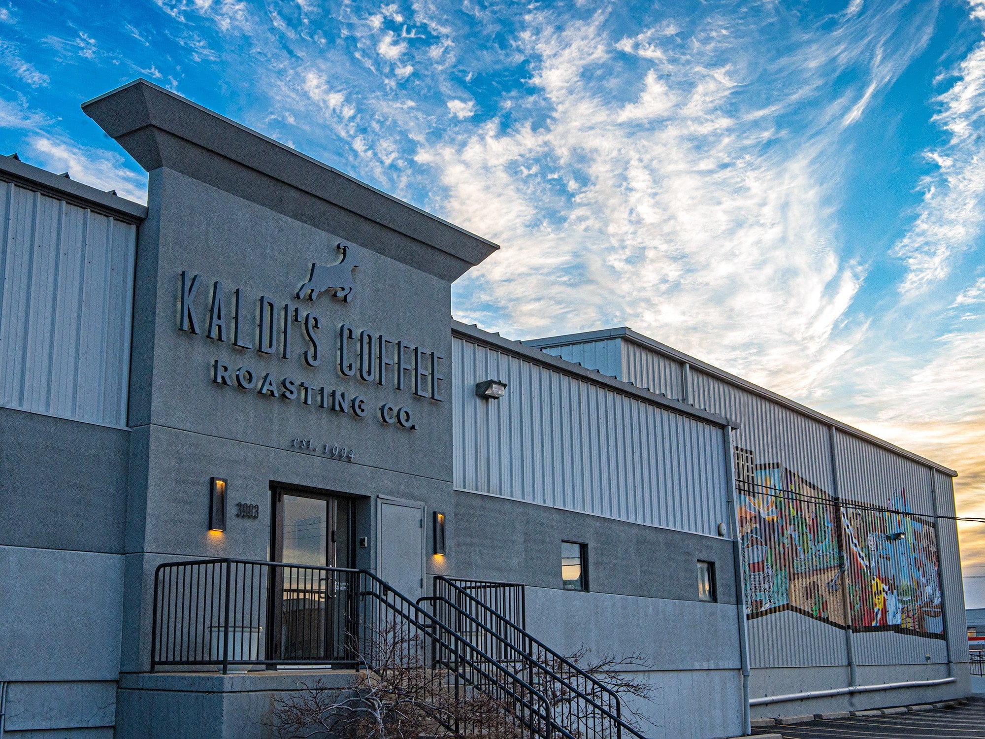 The front of the Kaldi's Coffee Roastery