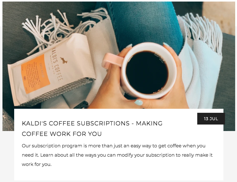 Making a Coffee Subscription Work For You | Kaldi's Coffee Blog